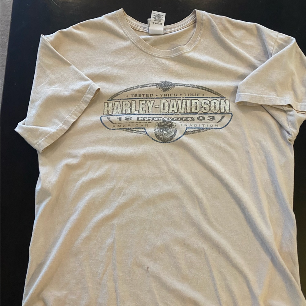 harley davidson tan tee